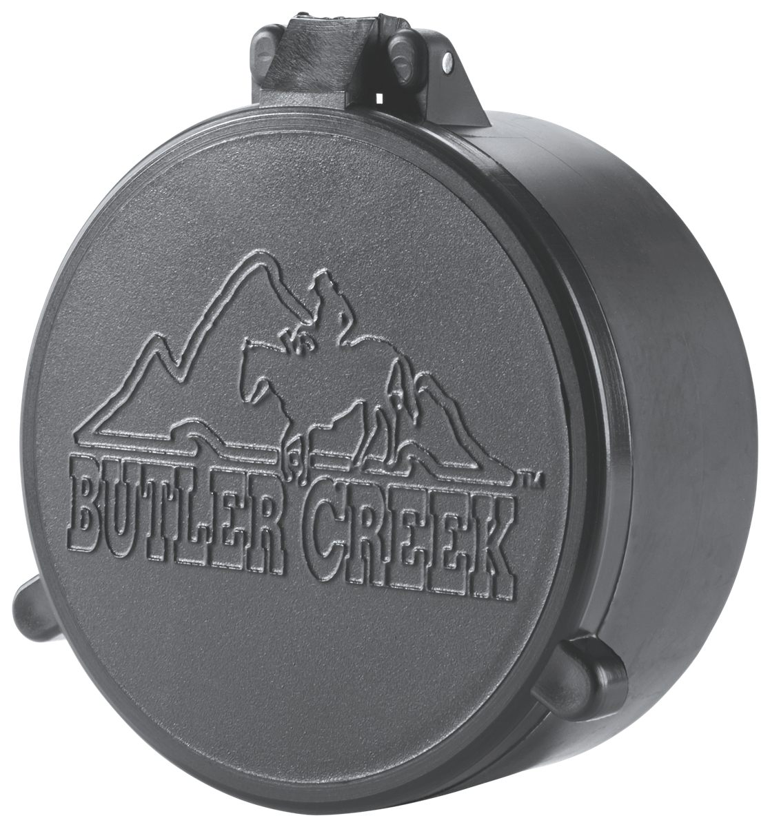 Butler Creek 40 Objective Flip Open Scope Cover Black, Size (2.25-Inch, 57.