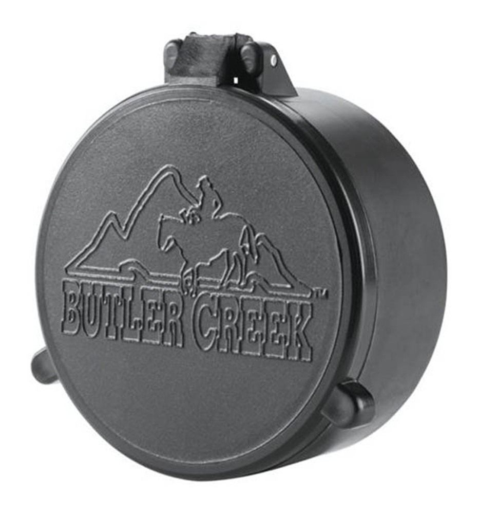 Butler Creek 48 Objective Flip Open Scope Cover Black view 2