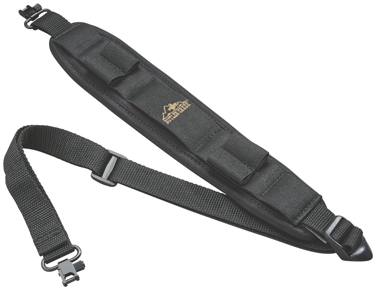 Butler Creek Comfort Stretch Alaskan Magnum Sling with Sewn-in Swivels, Bla