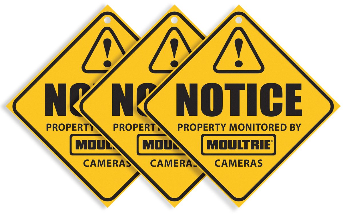 Moultrie Camera Surveillance Signs view 2