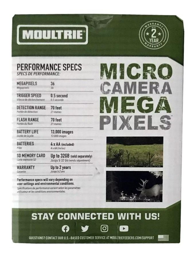 Moultrie Enterprises Micro AC-36 Infrared Trail Camera Kit Green view 7