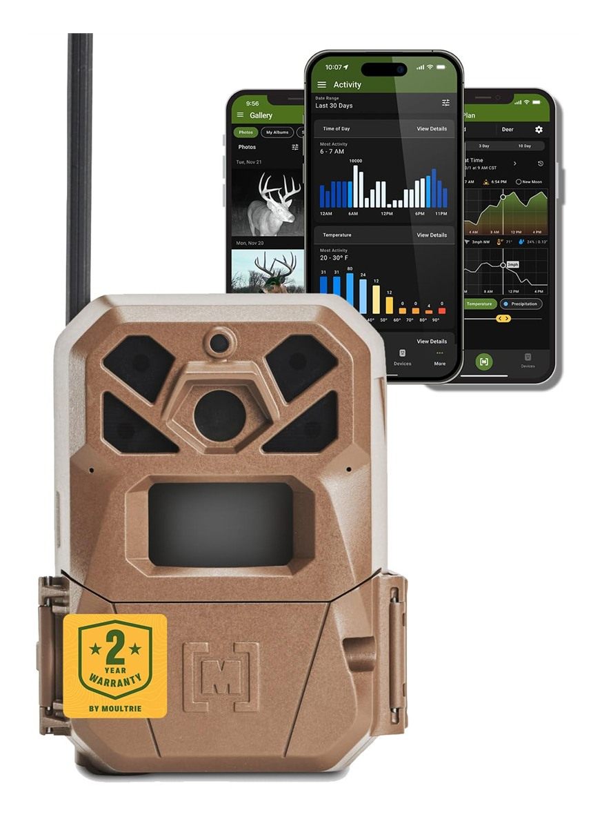 Moultrie Edge 2 Cellular Trail Camera - Auto Connect Nationwide 4G LTE - On