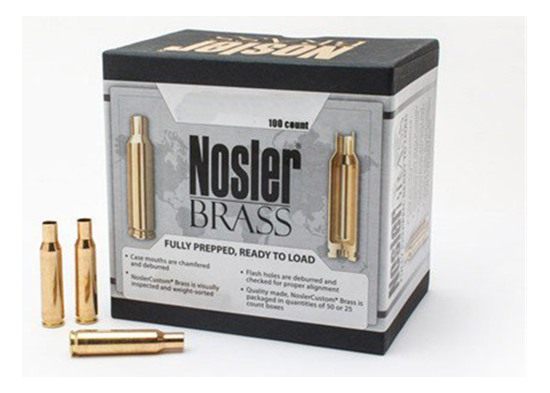 NOSLER 10067 Premium Brass Unprimed Cases 22 Rifle 100/Box view 3