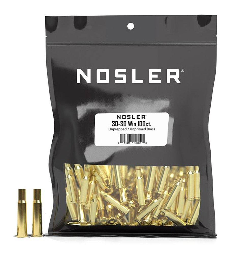 Nosler Bullets Unprimed Unprepped Brass Rifle Cartridge Cases 30 WIN NOS-HS