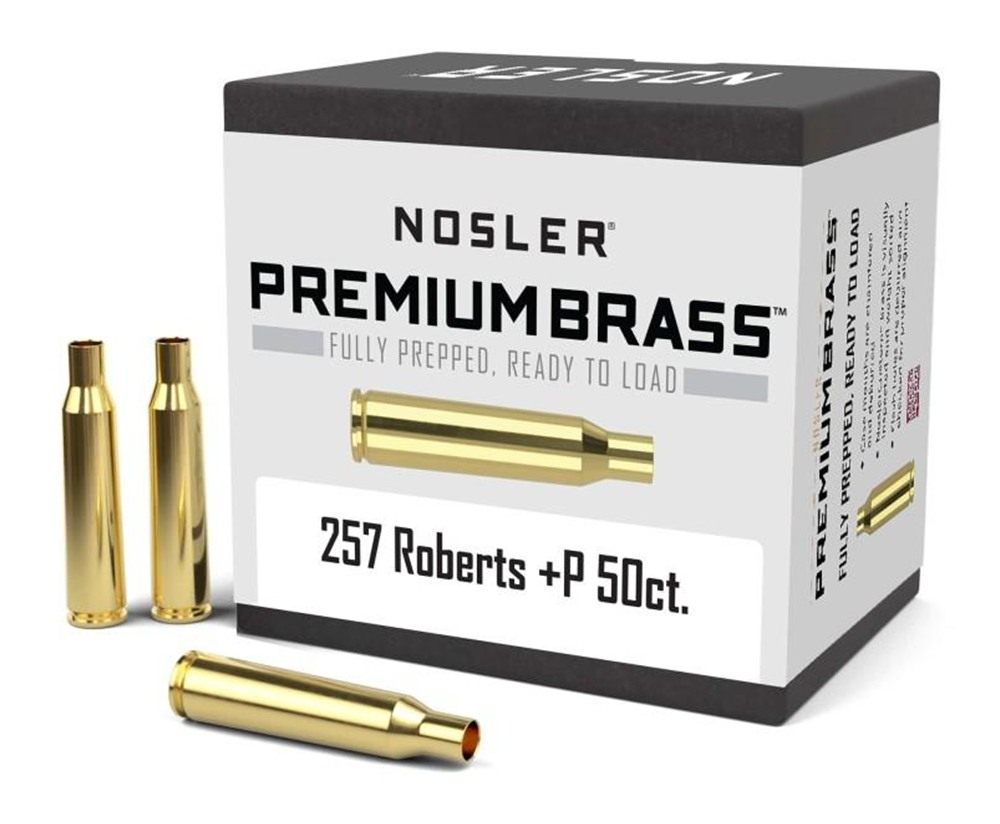 Nosler Bullets Unprimed Brass Rifle Cartridge Cases .257 Roberts (+P) 50/ct
