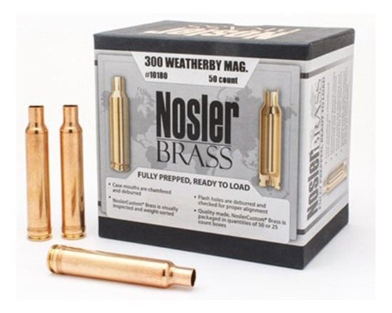 Nosler Unprimed Brass Rifle Cartridge Cases .300 Wby Mag 50/ct view 3