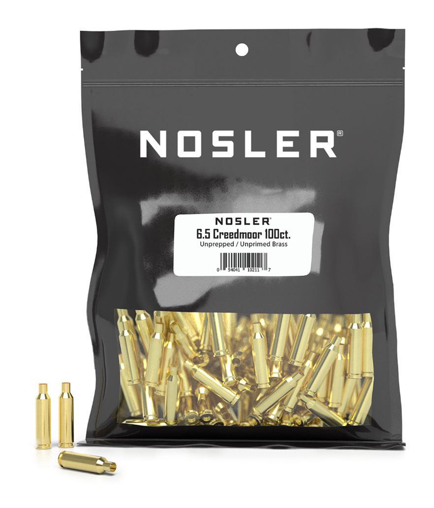 NOSLER Unprimed Unprepped Brass Rifle Cartridge Cases 6.5 Creedmoor HS 100/