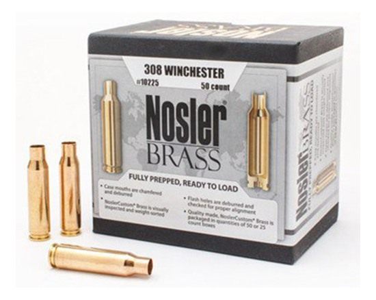 NOSLER 10225 Premium Brass Unprimed Cases 308 Win Rifle 50/Box view 3