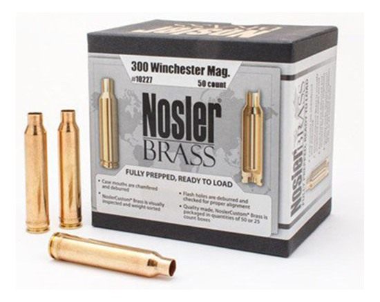 NOSLER 10227 Premium Brass Unprimed Cases 300 WinMag Rifle 50/Box view 3