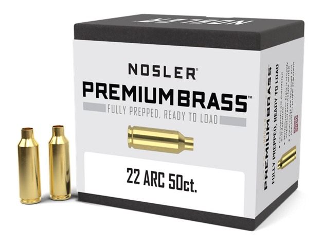 Nosler Bullets Unprimed Boxed Brass 22 ARC (50ct)