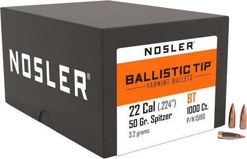 Nosler Bullets Ballistic Tip Varmint Rifle .22 cal .224in 50 gr SBT-SB 1000 view 3