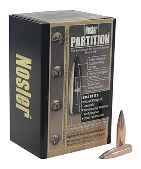 NOSLER Partition Rifle Bullets .25 cal .257in 115 gr SPT 50/ct view 5
