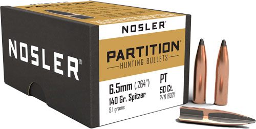 Nosler Bullets Partition Rifle 6.5mm .264in 140 gr SPT 50/ct view 4