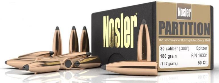 NOSLER Bullets Partition Rifle .270 cal .277in 160 gr Semi-SPT 50/ct view 3