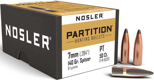 NOSLER Partition Rifle Bullets 7mm .284in 140 gr SPT 50/ct view 4