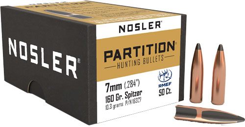 Nosler Partition Rifle Bullets 7mm .284in 160 gr SPT 50/ct view 4