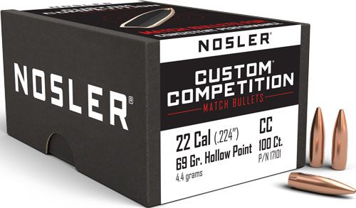 Nosler Bullets Custom Competition Rifle .22 cal .224in 69 gr HPBT 100/ct view 4