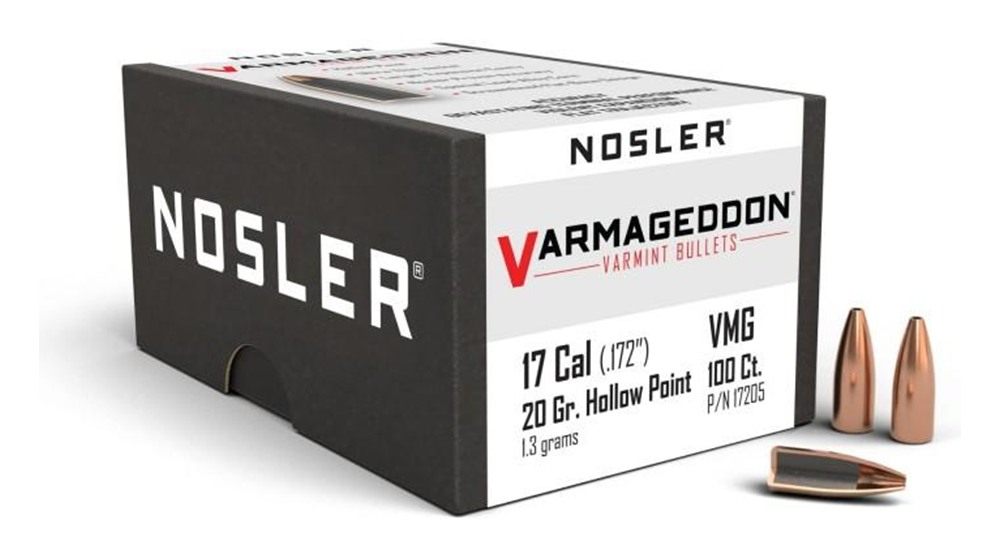 Nosler Bullets 17205 Varmageddon 17 Cal 20gr Flat Base Hollow Point 100/Box view 2