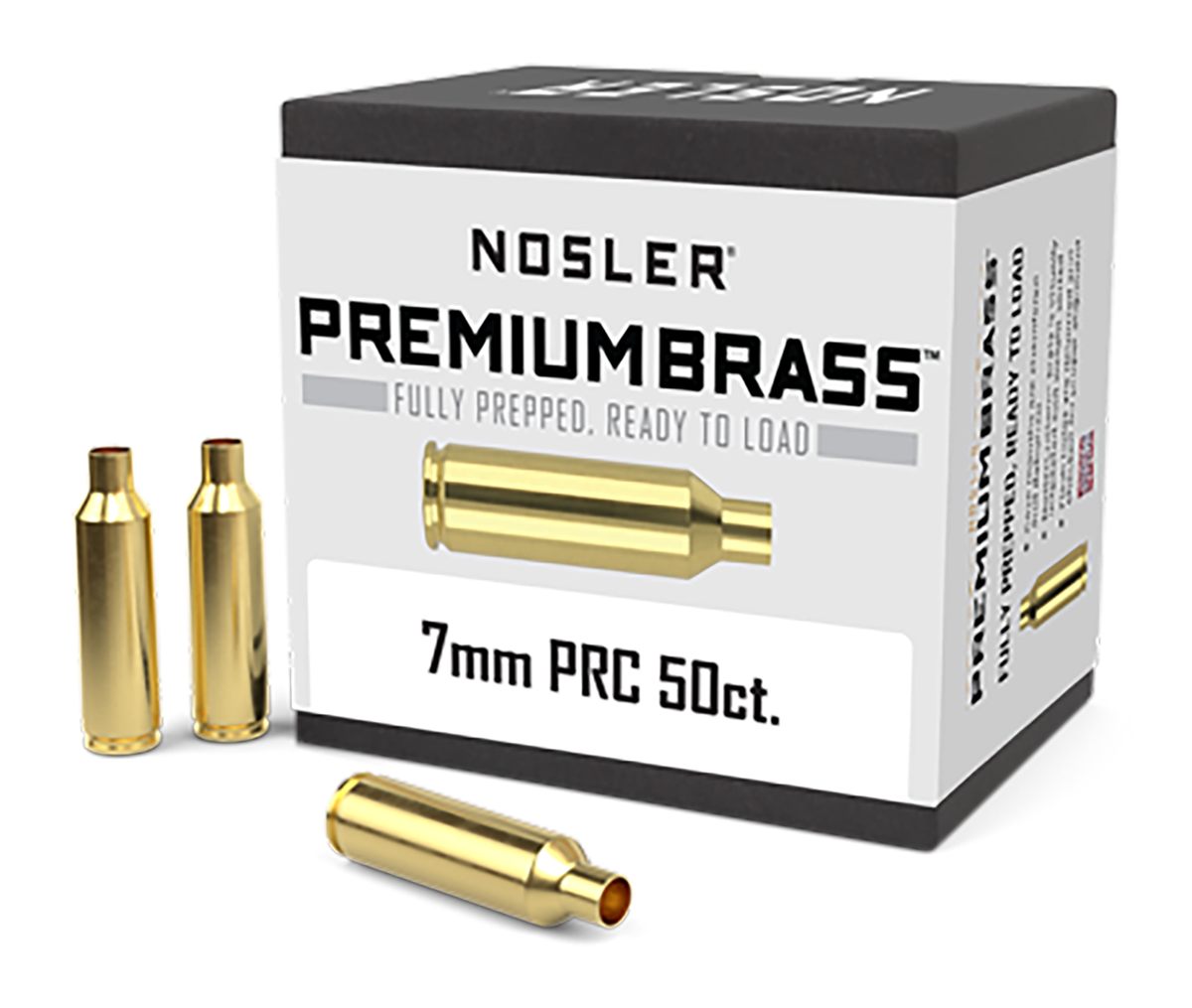 NOSLER 17890 Premium Brass Unprimed Cases 7mmPRC Rifle 50/Box