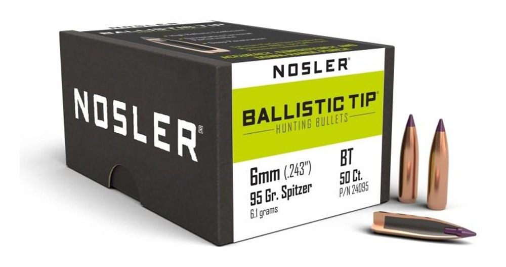 Nosler Bullets Ballistic Tip Hunting Rifle 6mm .243in 95 gr SBT-Btip 50/ct view 2