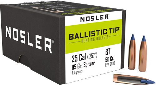 Nosler Bullets Ballistic Tip Hunting Rifle .25 cal .257in 115 gr SBT-Btip 5 view 5