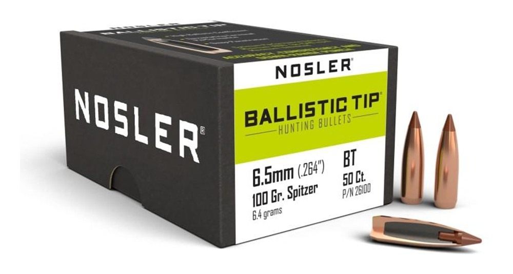 NOSLER Ballistic Tip Hunting Rifle Bullets 6.5mm .264in 100 gr SBT-Btip 50/ view 2