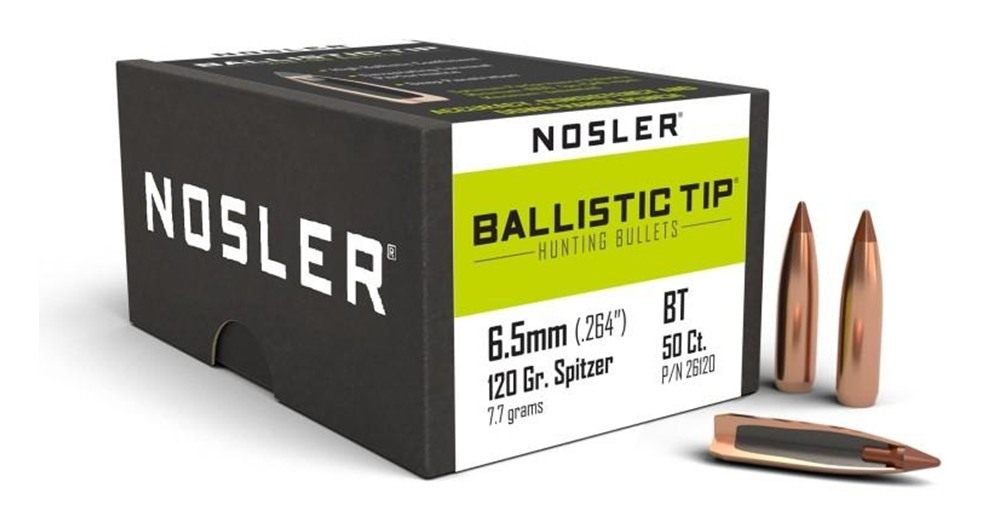NOSLER Ballistic Tip Hunting Rifle Bullets 6.5mm .264in 120 gr SBT-Btip 50/ view 2