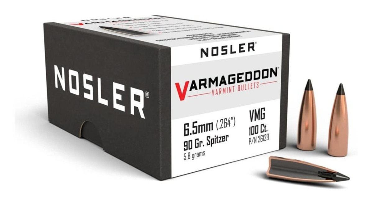Nosler Bullets VarMageddon Rifle 6.5mm .264in 90 gr FB-Tipped 100/ct