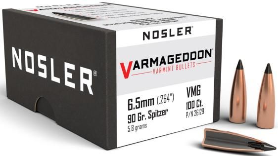 Nosler Bullets VarMageddon Rifle 6.5mm .264in 90 gr FB-Tipped 100/ct view 3