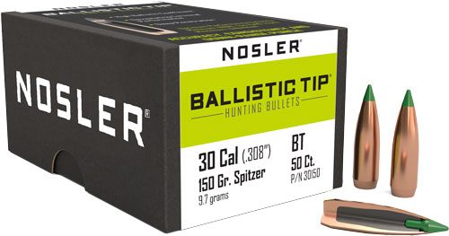 Nosler Bullets Ballistic Tip Hunting Rifle .30 cal .308in 150 gr SBT-Btip 5 view 5