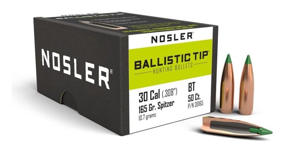 Nosler Ballistic Tip Hunting Rifle Bullets .30 cal .308in 165 gr SBT-Btip 5 view 2