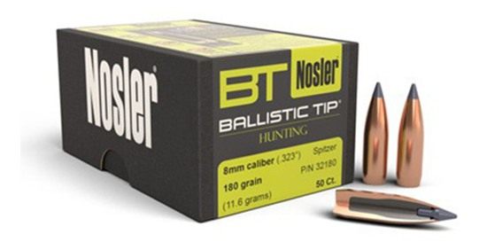 Nosler Bullets Ballistic Tip Hunting Rifle 8mm .323in 180 gr SBT-Btip 50/ct view 3