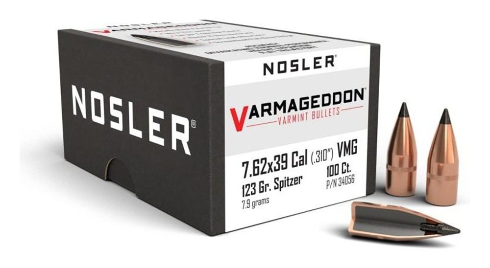 Nosler Bullets Varmageddon Rifle 7.62x39 .310in 123 gr FB-Tipped 100/ct