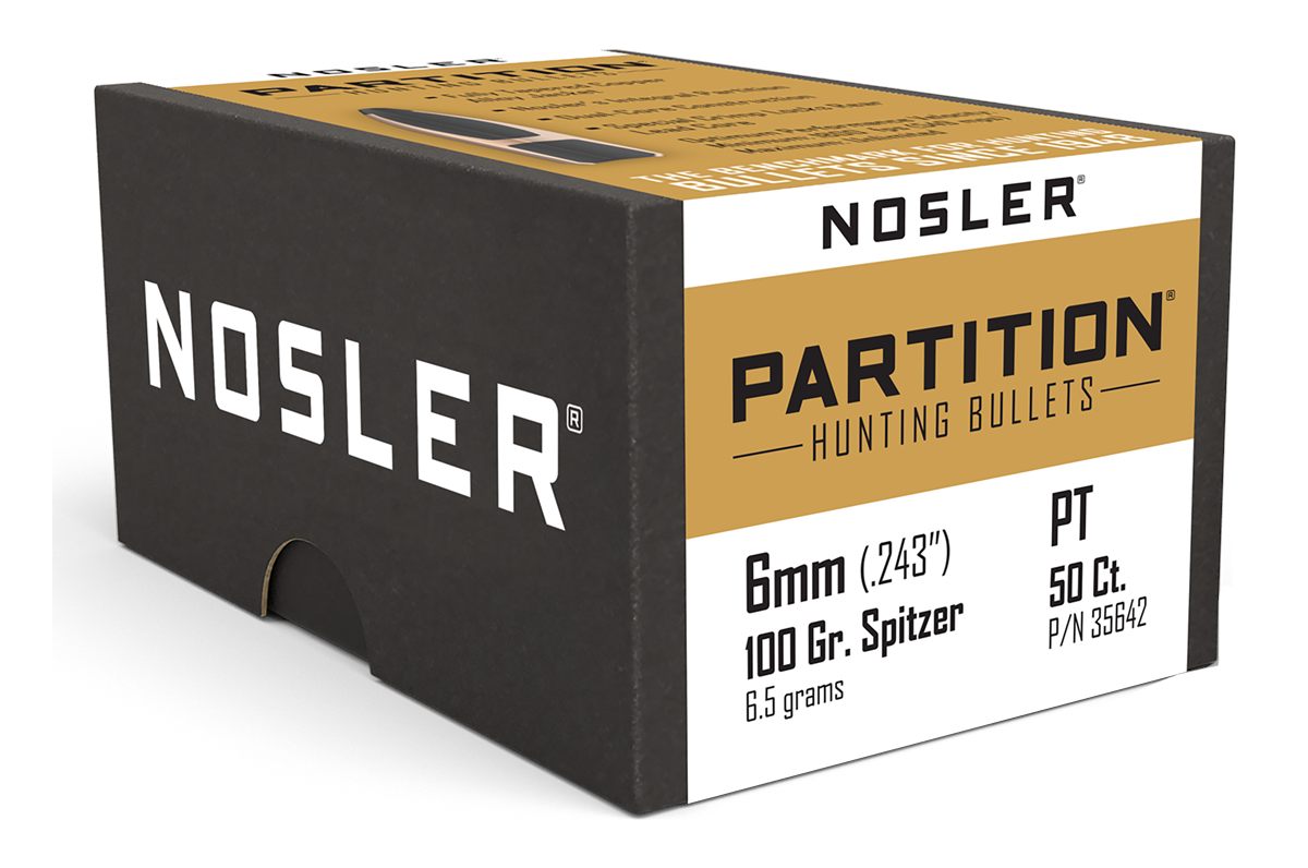 Nosler Partition Rifle Bullets 6mm .243in 100 gr SPT 50/ct