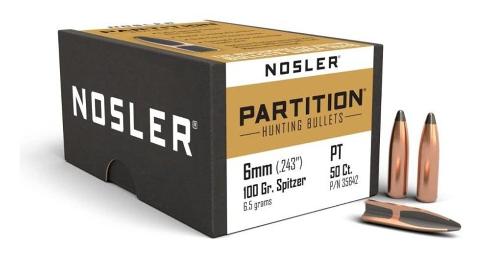 Nosler Partition Rifle Bullets 6mm .243in 100 gr SPT 50/ct view 2