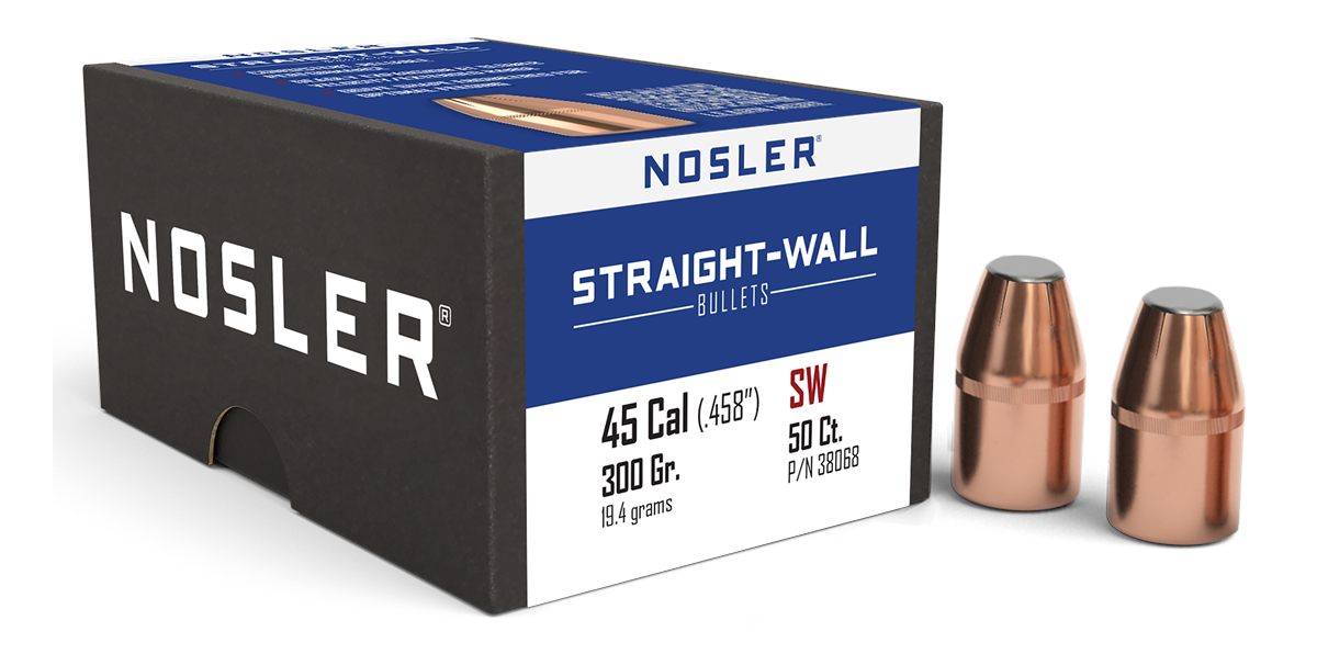 Nosler Bullets Straight Wall Rifle .45 Cal .458in 300 gr 50/ct