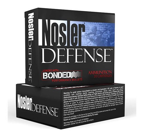 NOSLER 38432 Defense Handgun 9mmLuger+P 124gr Bonded Performance Jacketed H view 3