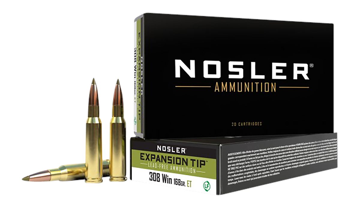 NOSLER 40035 E-Tip 308 Win 168gr E Lead Free 20 Per Box/10 Case