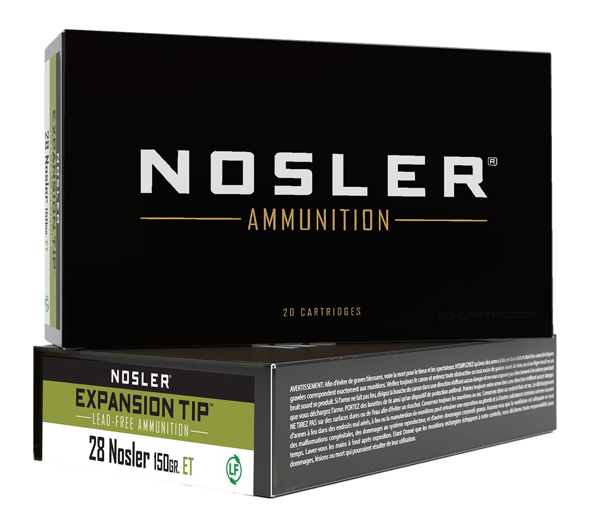 NOSLER E-Tip Rifle Ammunition 28 150gr Ammo 3250 fps 20/ct