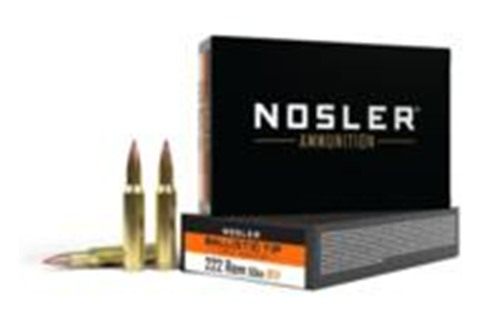 Nosler Bullets Ballistic Tip Rifle Ammunition 222 Remington 50gr PT 20ct
