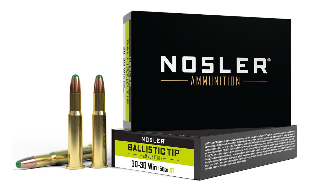 NOSLER 40065 Ballistic Tip 30 Win 150gr Round Nose 20 Per Box/10 Case