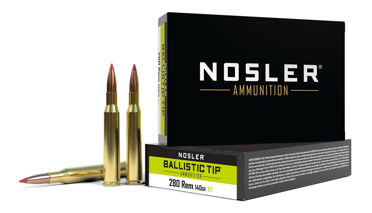 Nosler Bullets 40073 Ballistic Tip 280 Rem 140gr Spitzer 20 Per Box/10 Case