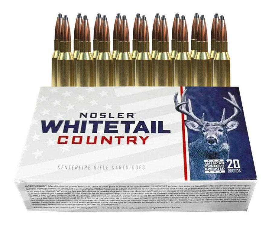 NOSLER Whitetail Country Rifle Ammunition 7mm-08 Rem 140gr SP 2825 fps 20/c view 6