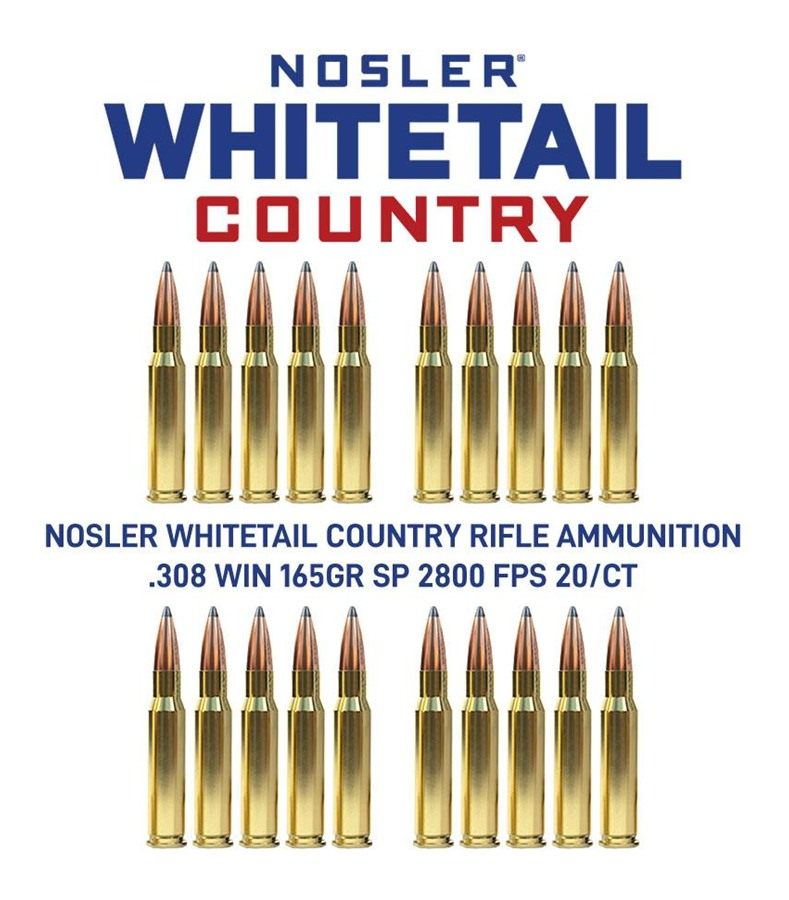 NOSLER 40120 Whitetail Country 308 Win 165gr Spitzer Boat Tail 20 Per Box/1 view 3