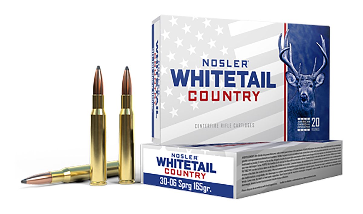 NOSLER 40125 Whitetail Country 30-06 Springfield 165gr Spitzer Boat Tail 20