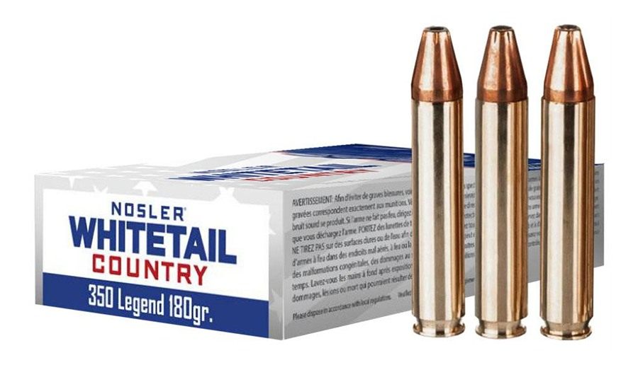NOSLER Whitetail Country Rifle Ammunition 350 Legend 180gr LFN 2100 fps 20/ view 8