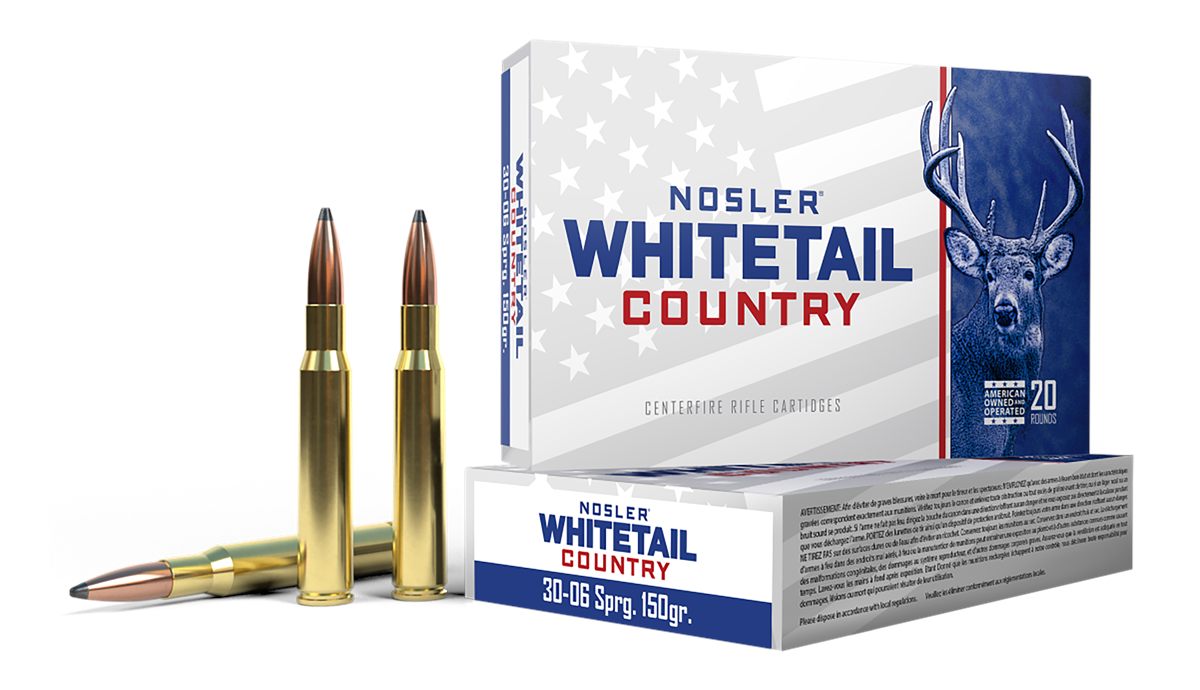 Nosler 40132 Whitetail Country 30-06 Springfield 150gr 20 Per Box/10 Case