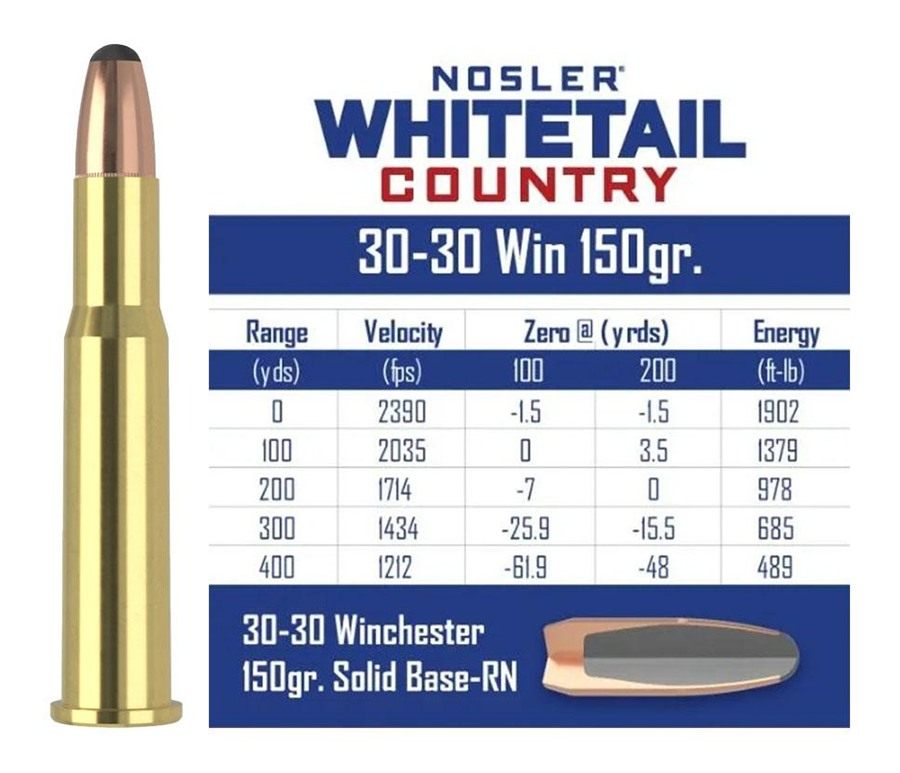 NOSLER 40135 Whitetail Country 30 Win 150gr Spitzer Boat Tail 20 Per Box/10 view 5