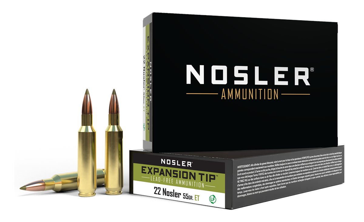Nosler Bullets 40140 E-Tip Lead Free 22 55gr E 20 Per Box/10 Case