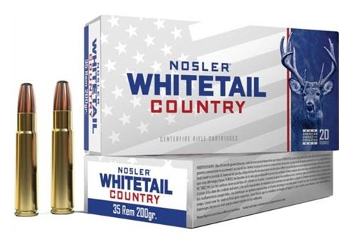 Nosler Bullets Whitetail Country Rifle Ammunition 35 Rem 200gr JSP 2075 fps
